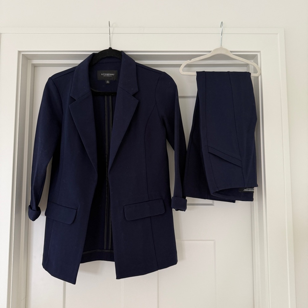 Ellen Tracy Navy Women's Blazer Jacket
